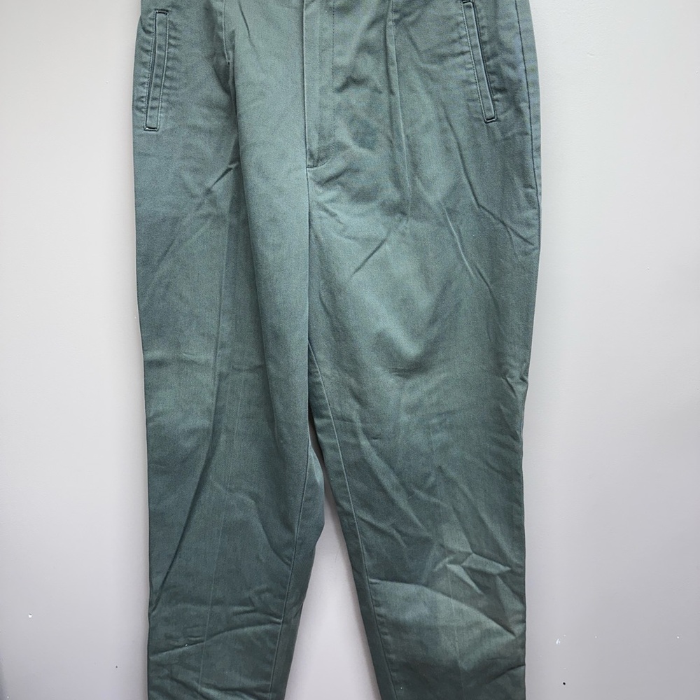 Fashion Bug Vintage Women's Size 14 Olive Green Dress Pants Straight Leg